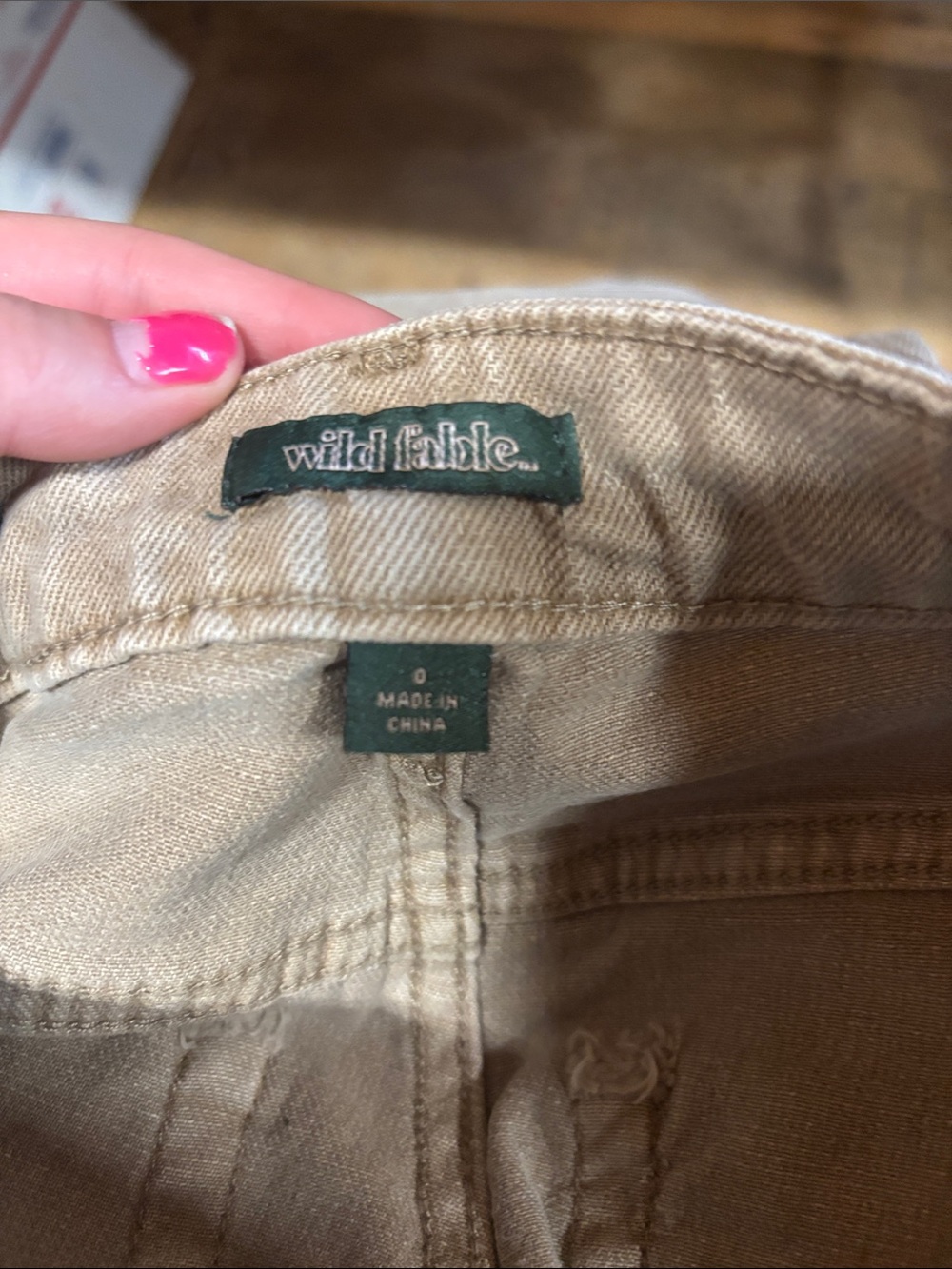 Wild Fable Women’s Distressed Light Brown Jeans with Ripped Details - Picture 2 of 7